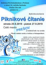 Piknikové čítanie - Prešov číta rád 2019